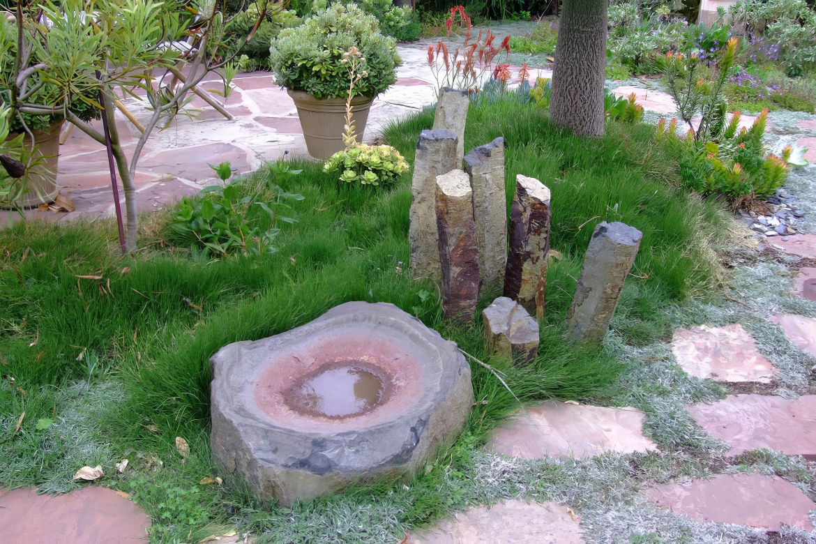 Stone Fountain and Sculptures