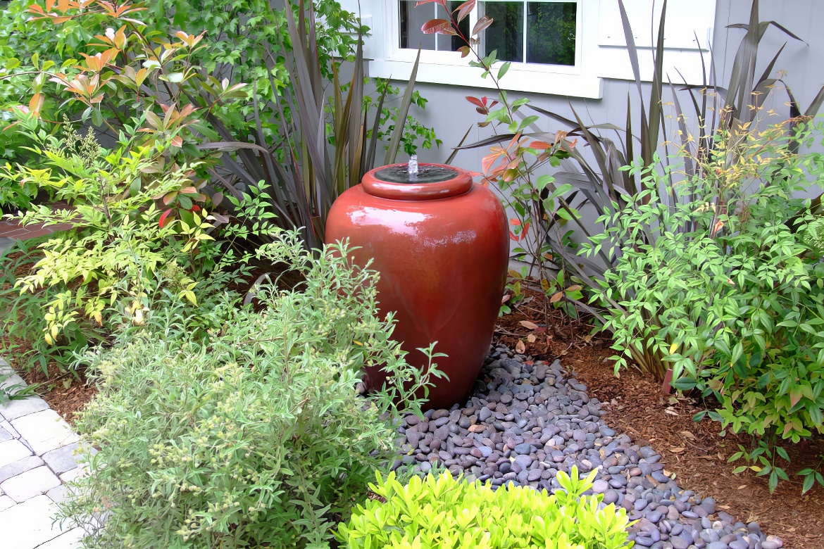 Bold Red Urn